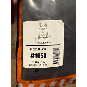 2 Pack Ergodyne Work Gear Proflex Back Supports #1650 Econo Black 4XL NEW PPE